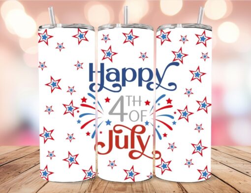 20 oz. 4th of July Stars Tumbler