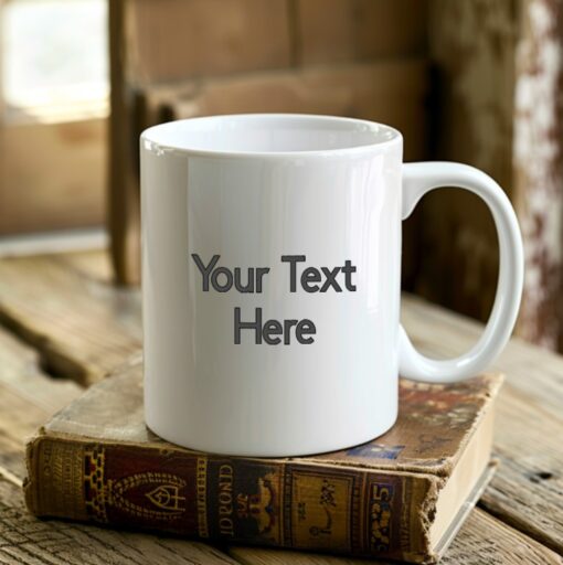 Personalized Text Single-sided Mug