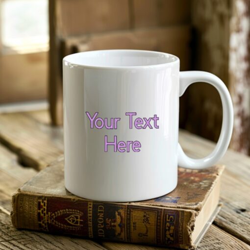 Personalized Text Single-sided Mug - Image 8