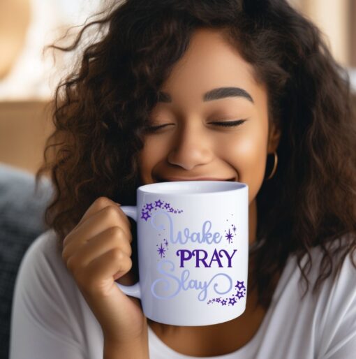 Wake Pray Slay Single-sided Mug