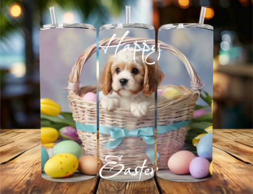 "Easter Cavapoo Puppy Love" Tumbler