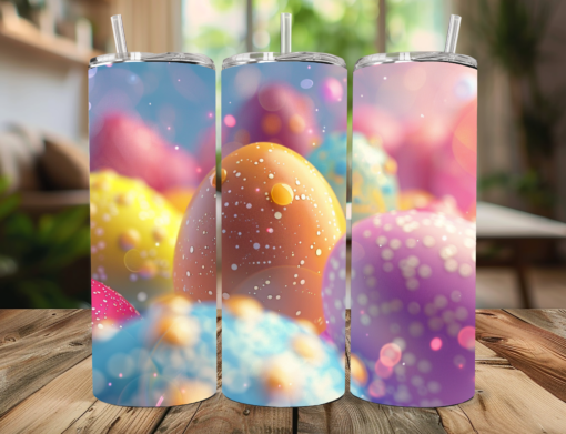 "Dew-Kissed Glittering Easter Eggs" Tumbler