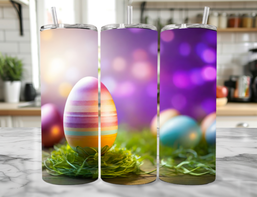 "3D Elegant Ribbon Nest Easter Egg" Tumbler