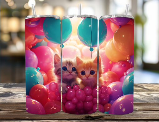 Kittens in Balloons Tumbler