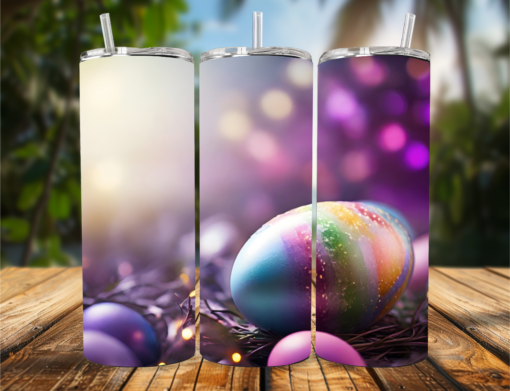 "3D Glittering Easter Egg Nest" Tumbler