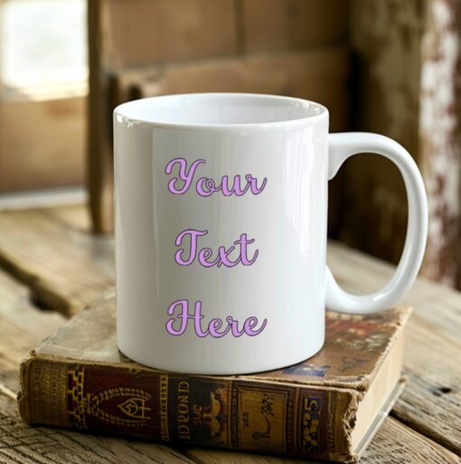 Personalized Text Single-sided Mug - Image 35