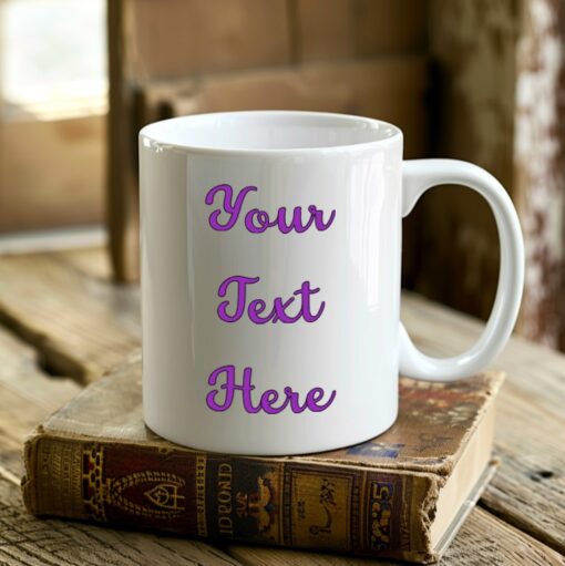 Personalized Text Single-sided Mug - Image 29