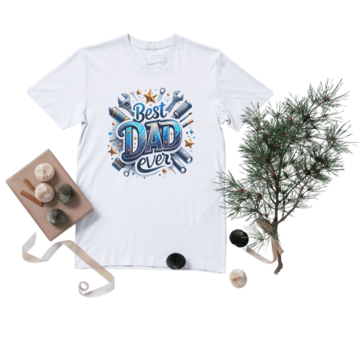 Best Dad Ever Tool Theme T-Shirt – Father’s Day Gift for Handy Dads (Sizes XL–3X) - Image 4